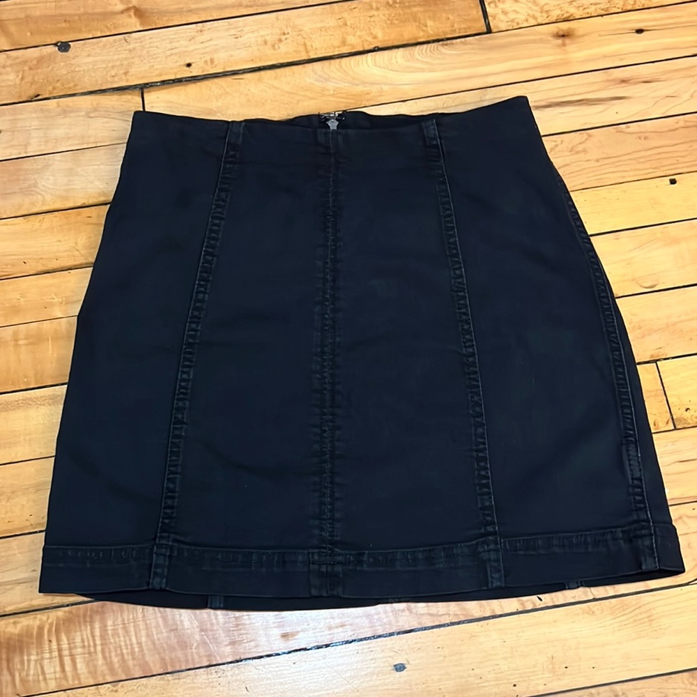 Free People Jean Skirt
